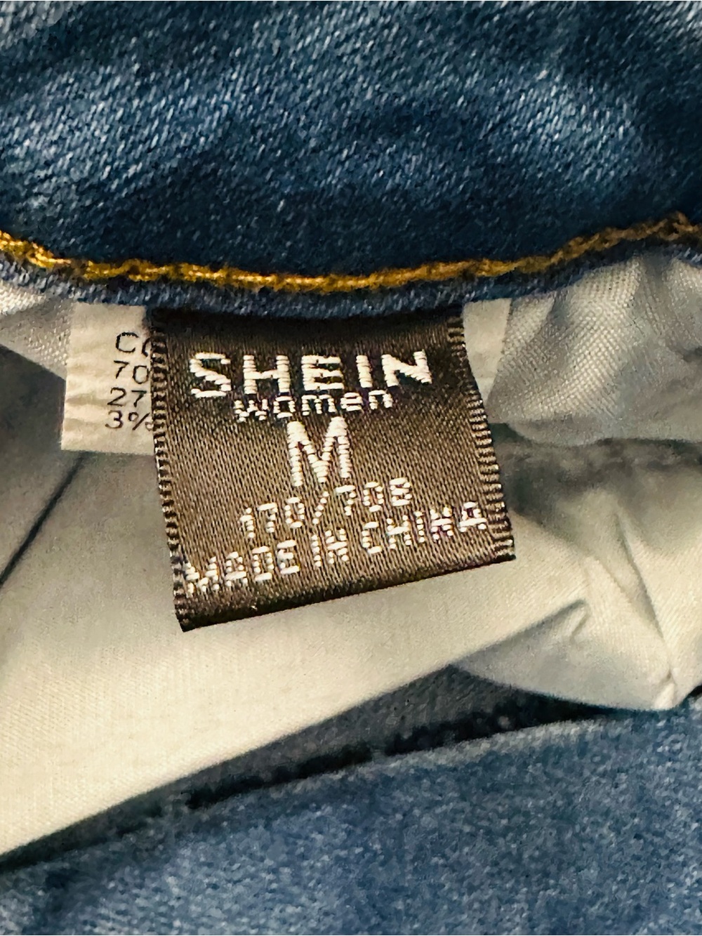 SHEIN Women’s High Waisted Skinny Stretch Jegging Pajama Jeans Womens 8-10 NWOT - Picture 12 of 16